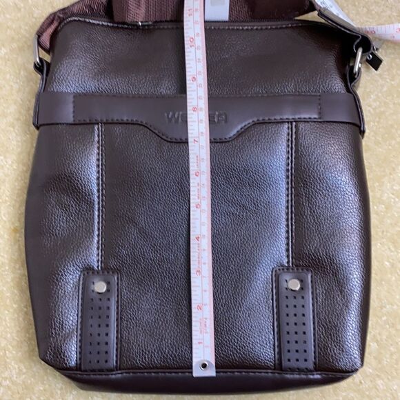 Men’s Shoulder / Messenger Bag Dark Brown - Picture 8 of 10